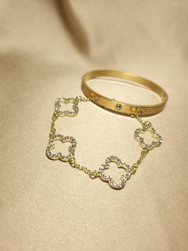  bratari luxury  trifoi Gold 