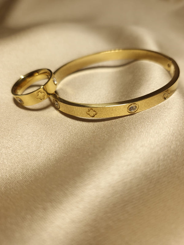 Set bratara inel luxury Gold