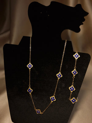 Set Trifoi Auriu-Albastru Regal