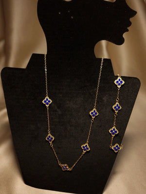 Set Trifoi Auriu-Albastru Regal