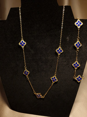 Set Trifoi Auriu-Albastru Regal