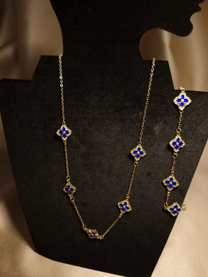 Set Trifoi Auriu-Albastru Regal