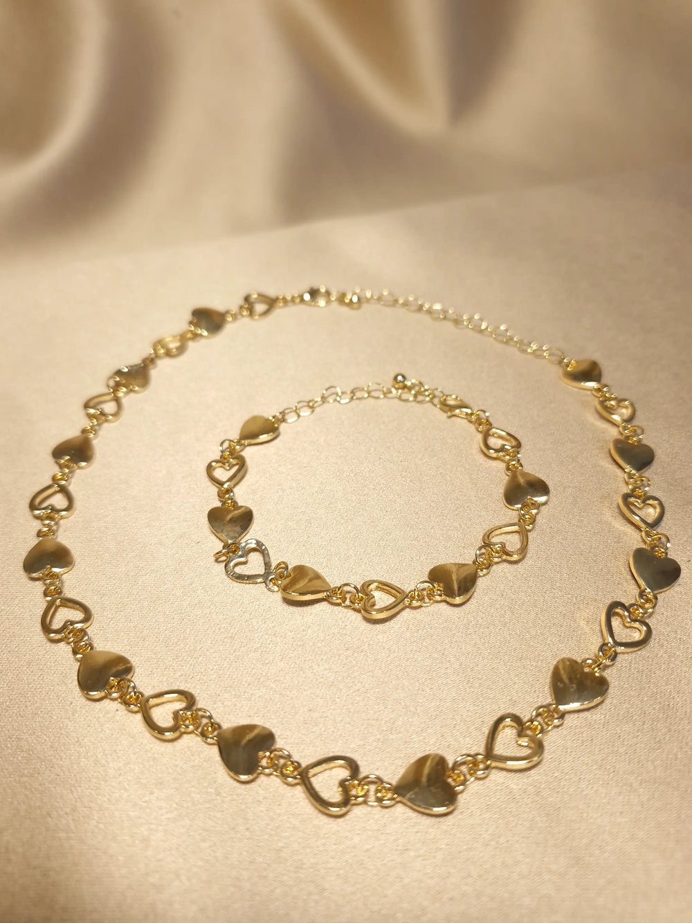 Set Gold Heart