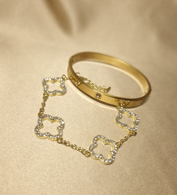  bratari luxury  trifoi Gold 