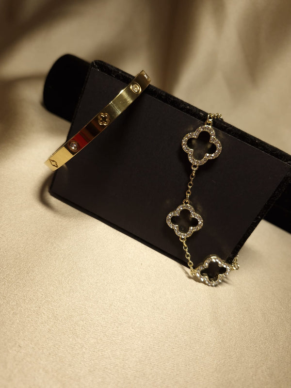  bratari luxury  trifoi Gold 