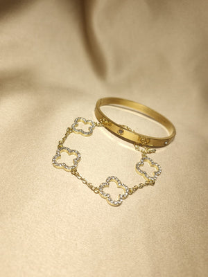  bratari luxury  trifoi Gold 