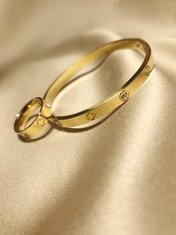 Set bratara inel luxury Gold