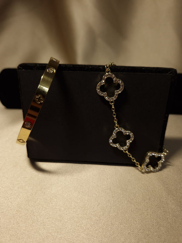  bratari luxury  trifoi Gold 