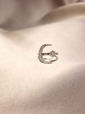 Inel Silver Moon - Lucky Charm