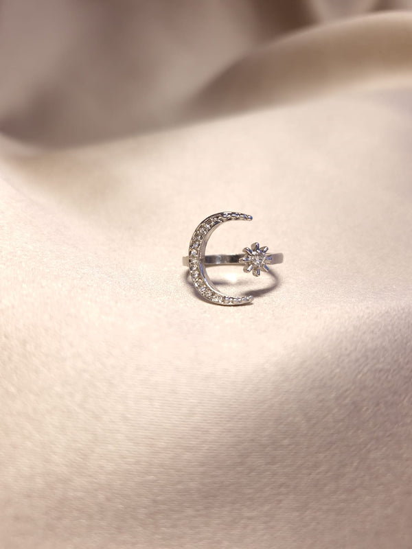 Inel Silver Moon - Lucky Charm