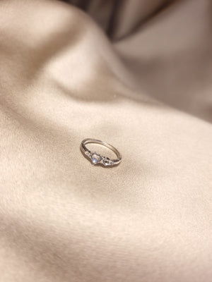 Inel Silver Heart - Lucky Charm