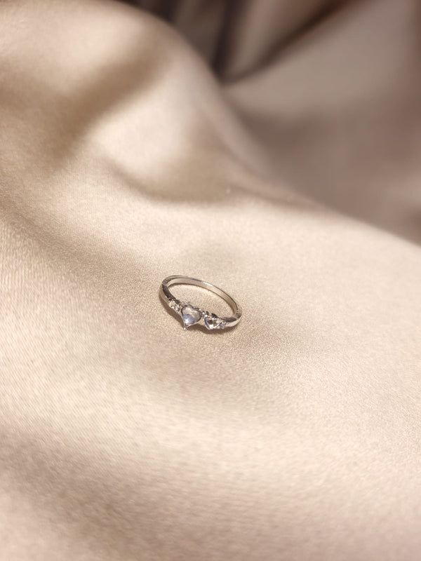 Inel Silver Heart - Lucky Charm