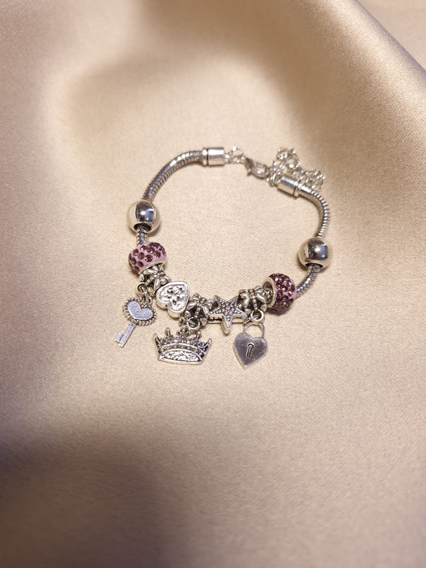 Bratara Charm Roz - Lucky Charm
