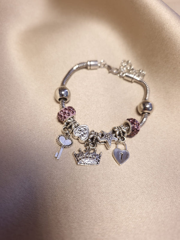 Bratara Charm Roz - Lucky Charm