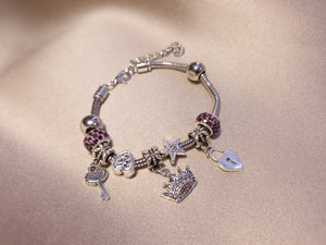 Bratara Charm Roz - Lucky Charm