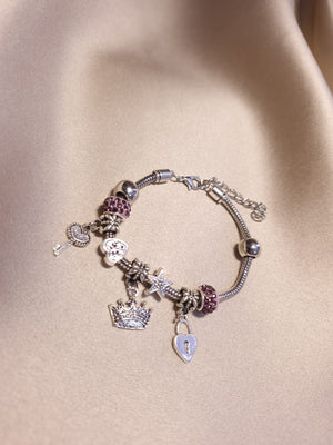 Bratara Charm Roz - Lucky Charm