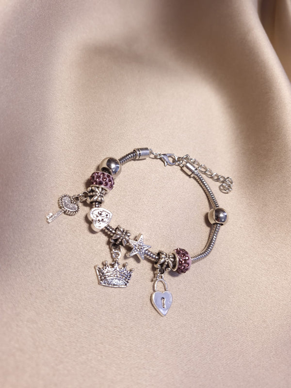 Bratara Charm Roz - Lucky Charm