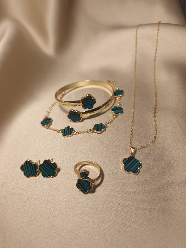 Set Trifoi Verde Smarald - Lucky Charm
