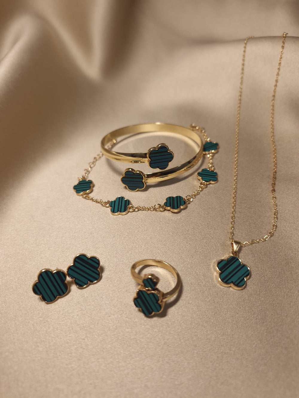 Set Trifoi Verde Smarald - Lucky Charm