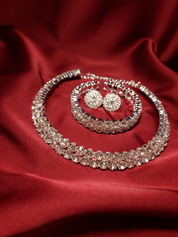 Set Tennis Dublu Argintiu - Lucky Charm