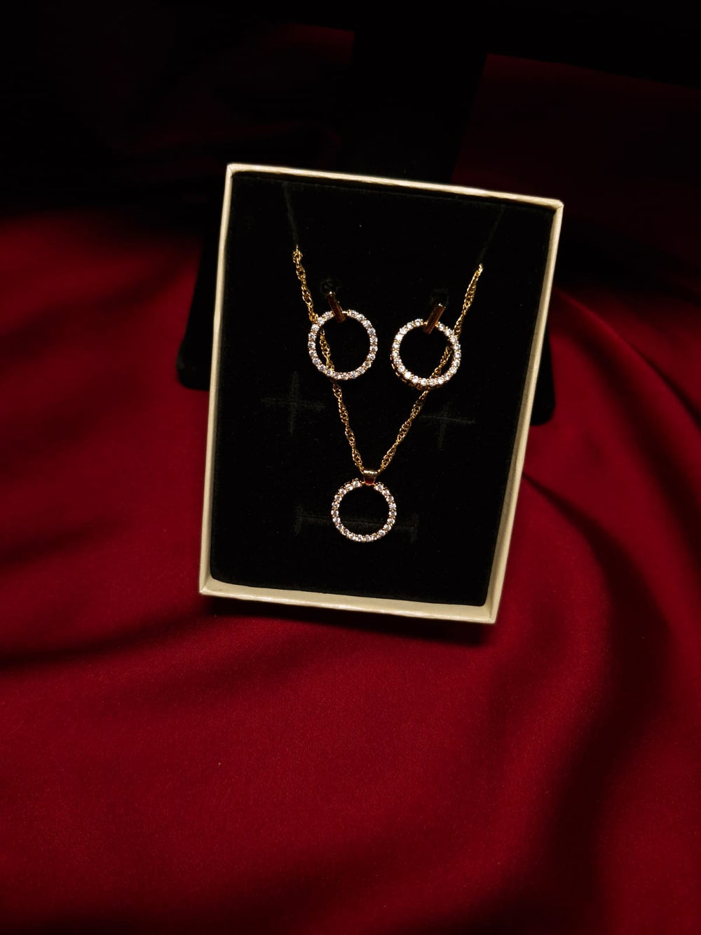 Set stil verigheta colier și cercei - Lucky Charm