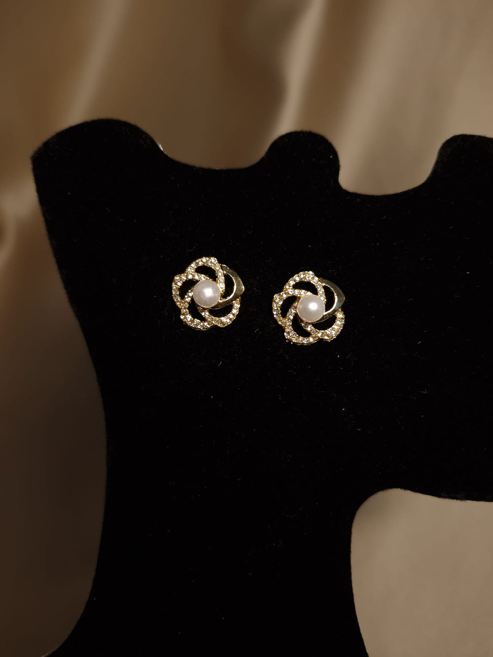 Cercei floare cu perla - Lucky Charm