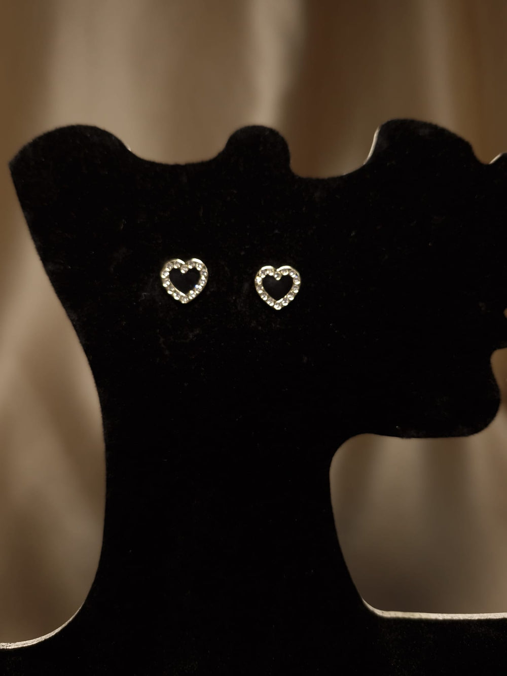 Cercei inimioare negre cu pietricele stralucitoare - Lucky Charm