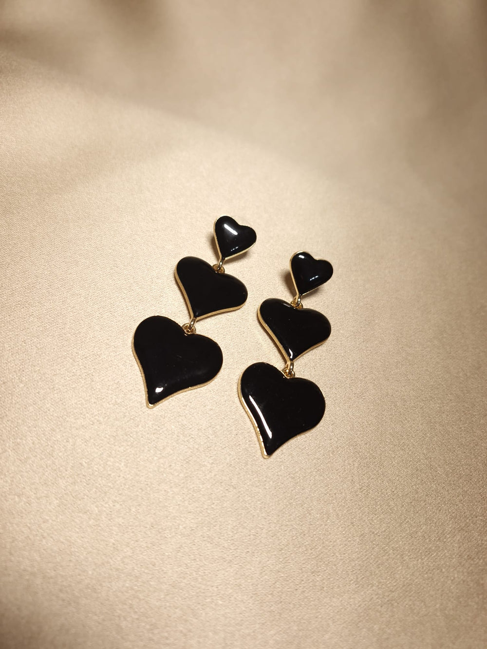 Cercei inimi negre - Lucky Charm