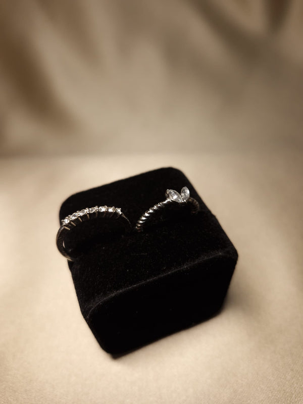 Set 2 inele Silver, reglabile - Lucky Charm
