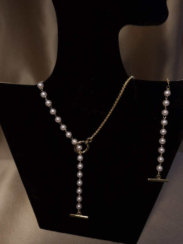 set perle colier perle brățară perle