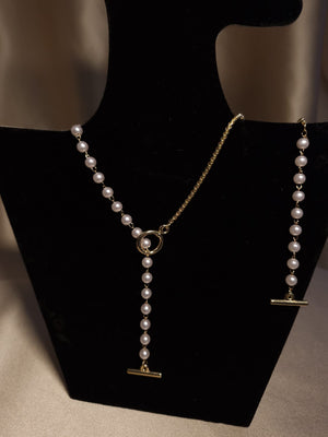 set perle colier perle brățară perle