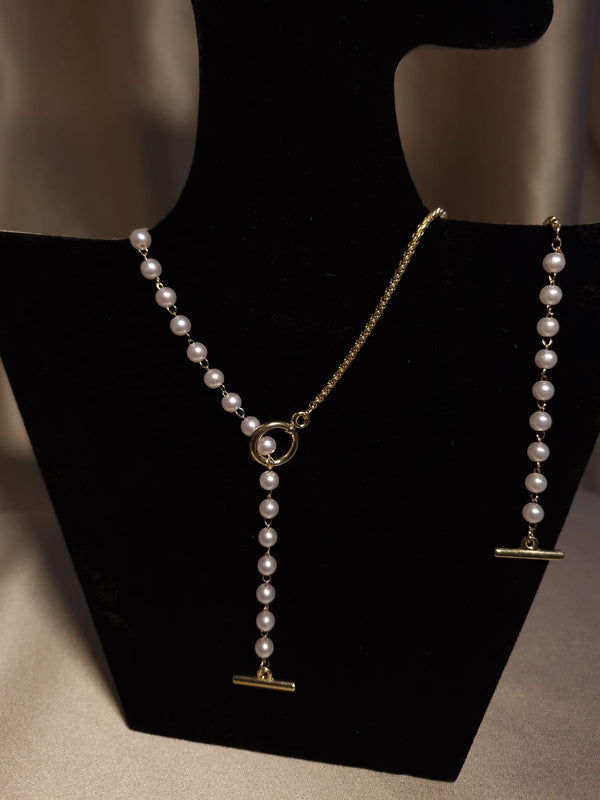 set perle colier perle brățară perle