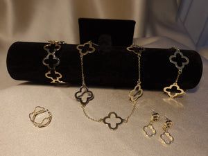 set trifoi gold, colier trifoi bratara trifoi inel trifoi