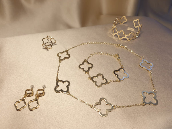 set trifoi gold, colier trifoi bratara trifoi inel trifoi