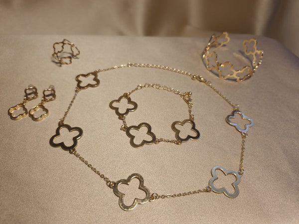 set trifoi gold, colier trifoi bratara trifoi inel trifoi